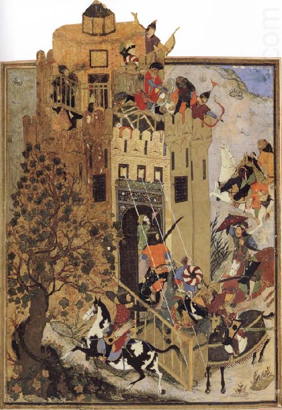 Sharafuddin Yazdi Attack against the fort of Urganj china oil painting image